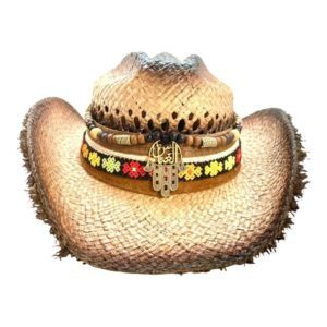 Sombrero “Country” color camel y Hamsa