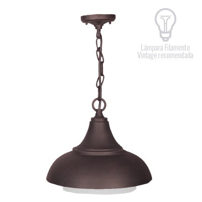 LAMPARA P/PARED DECORATIVA E27 1 LUZ BRONCE ANTIGUO GIEDI 100-240V NO INCLUYE FOCO