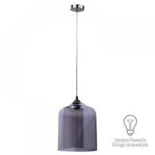 LAMPARA DECORATIVA COLGANTE E26 1 LUZ HUMO 100-240V CRISTAL APODIS NO INCLUYE FOCO