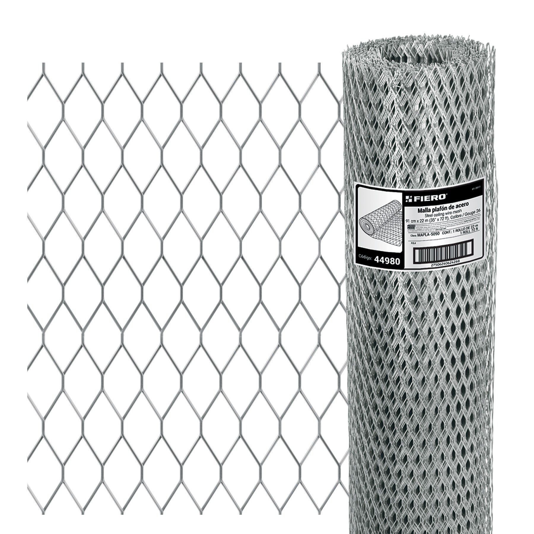 MALLA PLAFON ROMBO 0.90 X 22 M CAL 26 FIERO