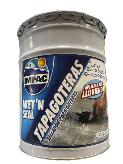 SELLADOR ASFALTICO TAPAGOTERAS CUBETA APARIENCIA FIBROSA WET N SEAL