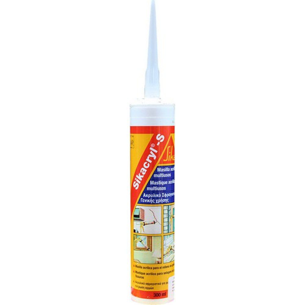SELLADOR ACRILICO BLANCO 300 ML SIKACRYL 150 CARTUCHO SIKA