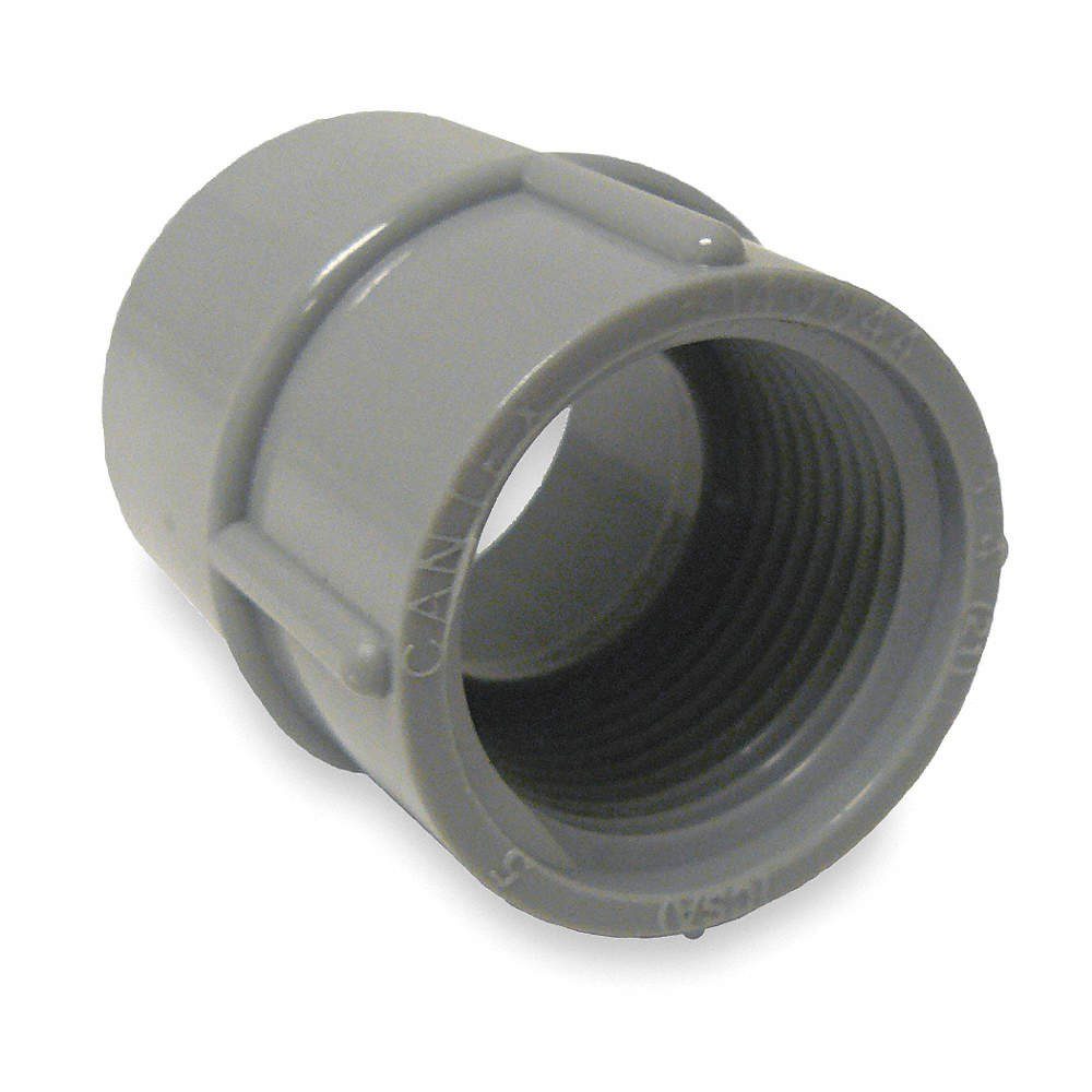 ADAPTER HEMBRA PVC GRIS 1