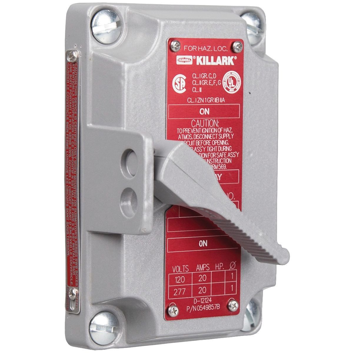 APAGADOR A PRUEBA DE EXPLOSION 20 AMP