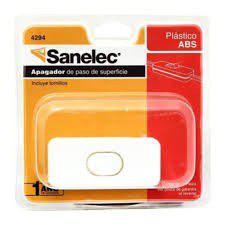 APAGADOR DE PASO 2A 127V BLANCO SANELEC