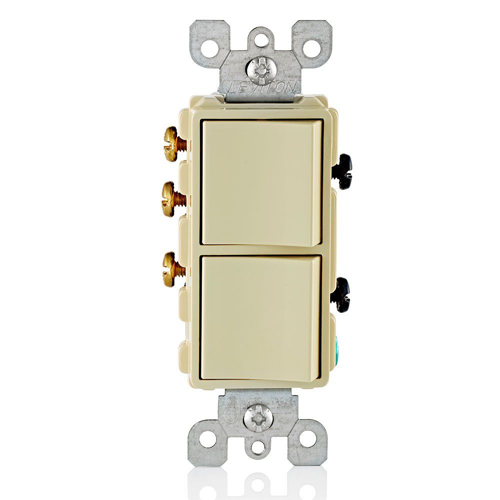 APAGADOR DECORA DOBLE 3VIAS UNIPOLAR 15A 120/277 MARFI