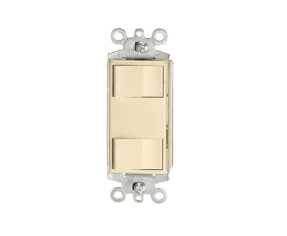 APAGADOR DECORA DOBLE 15A 125V MARFIL