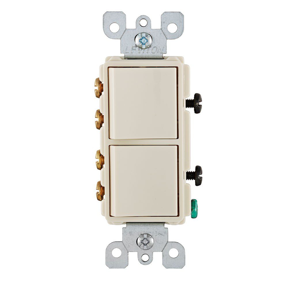 APAGADOR DECORA DOBLE 3VIAS 15A 120/277 S/TAPA ALMEN