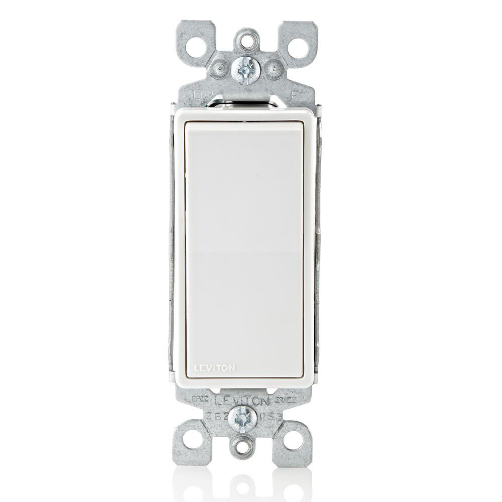 APAGADOR DECORA SENCILLO 15A 120/277V BLANCO