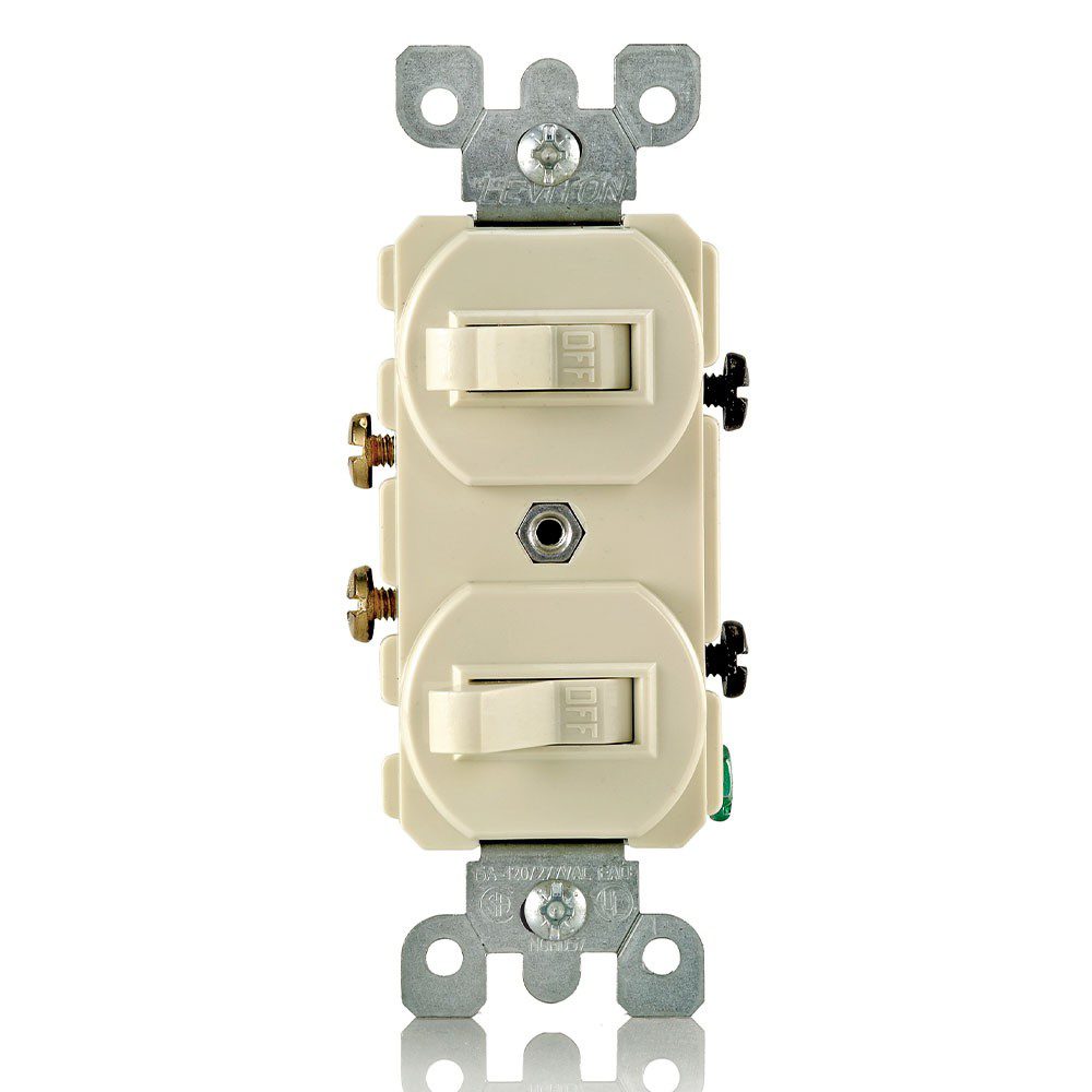 APAGADOR DOBLE 15A 120/277V MARFIL