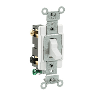 APAGADOR DOBLE POLO 15A 277V BLANCO