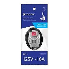 APAGADOR PALANCA 6A 125VCA C/CABLE VOLTECK