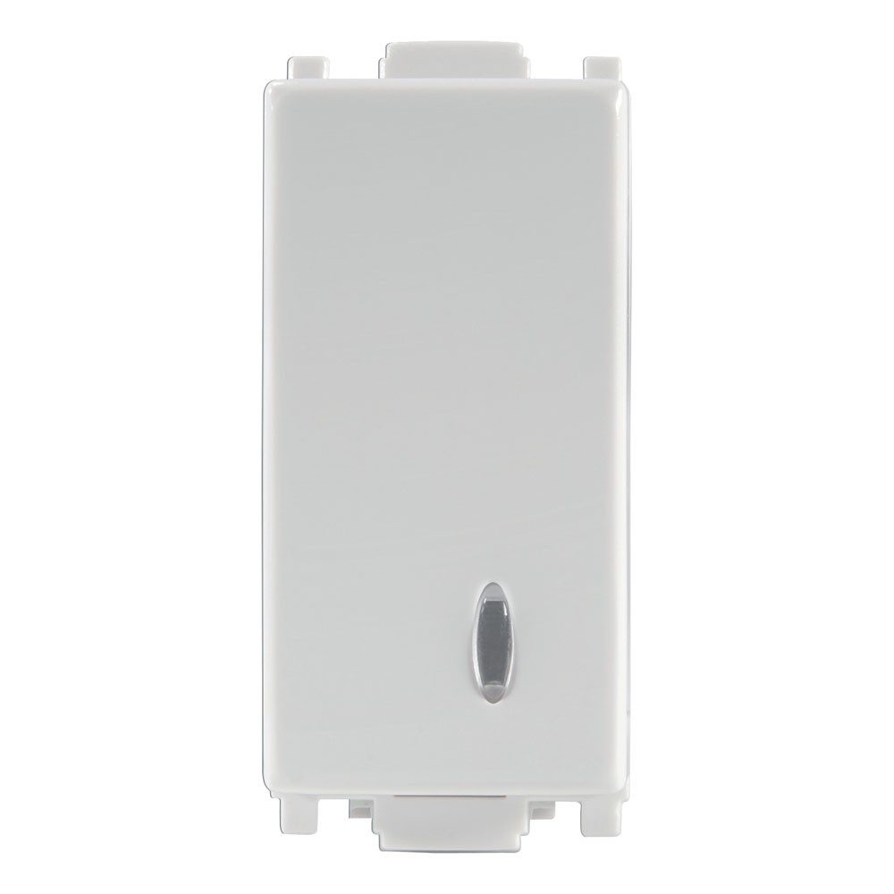 APAGADOR SENCILLO 10A 127V CON LUZ PILOTO GRIS