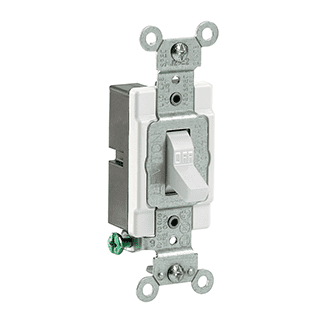 APAGADOR SENC 20A 277V BLANCO
