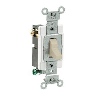 APAGADOR SENC 3 VIAS 15A 277V MARFIL