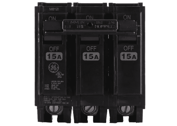 BREAKER THQL 3 X 15A 240V GE