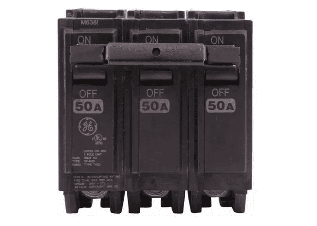 BREAKER THQL 3 X 50A 240V GE