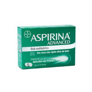 ASPIRINA ADVANCED 500MG TAB C/20