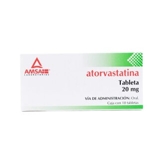 ATORVASTATINA 20MG C/10TAB