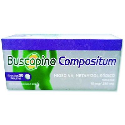 BUSCAPINA COMPOSITUM 10/250MG TAB C/20