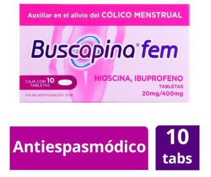 BUSCAPINA FEM 20/400MG TAB C/10