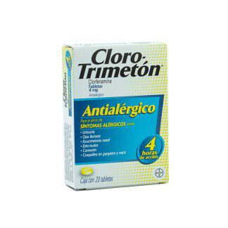 CLORO-TRIMETON 4MG GRAG C/20