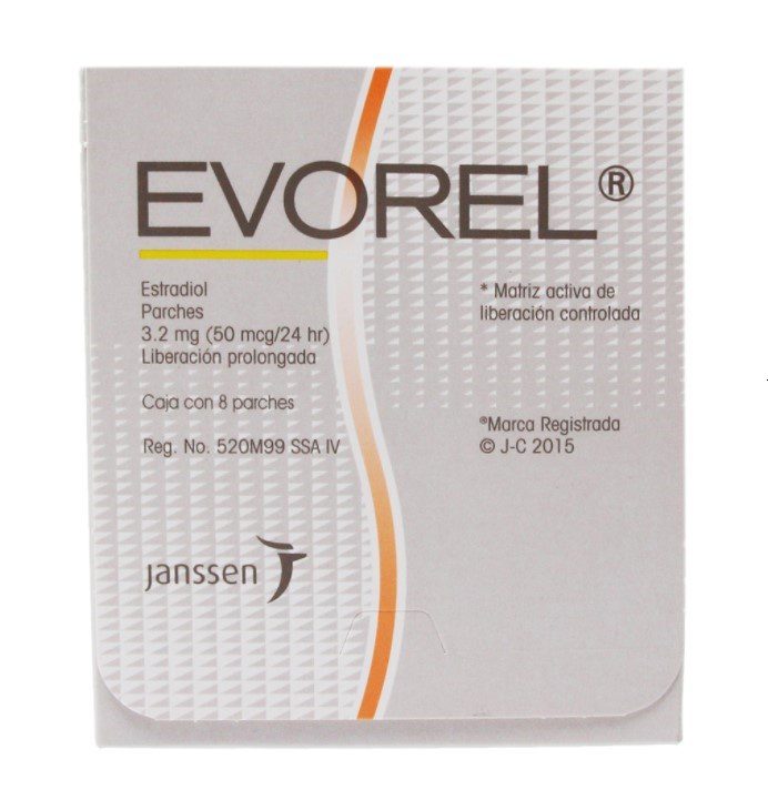 EVOREL 50MG PARCHES C/8