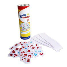 Bingo de Palabras en Tubo de cartón