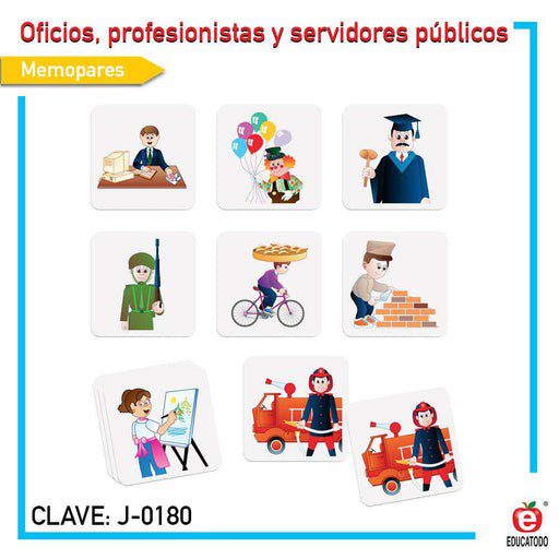Memopares Oficios, Profesionistas y Servidores Públicos