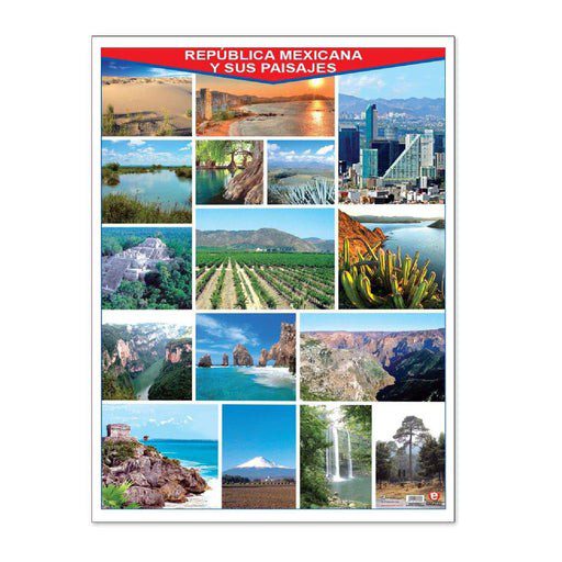 Póster México y sus Paisajes