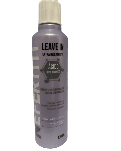 Línea ácido hialurónico leave in spray repara puntas abiertas, controla el frizz 130ml - Nefertiti