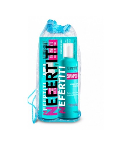 Línea actiprevent kit para prevenir la caída del cabello refresca y limpia - Nefertiti