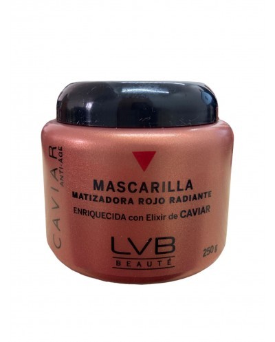 Mascarilla Matiz Rojo radiante protege los tonos rojo y caoba y magentas de fantasía 250g - LVB Beauté