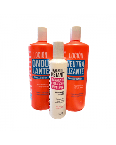 Loción Neutralizante y Ondulante Cabello teñido + tratamiento Instant - Nefertiti
