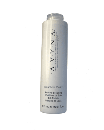 Platino Maschera para cabellos rubios, platinados y canosos 500ml - AVYNA