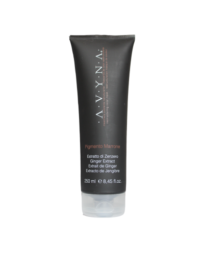 Zenzero maschera colorante Marrone reestructura e intensifica el color cosmético y nutre el cabello 250ml - Avyna