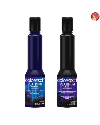 Shampoo y tratamiento Platinum matiz y neutralizador de reflejos amarillos 2*300ml - Nutrapél