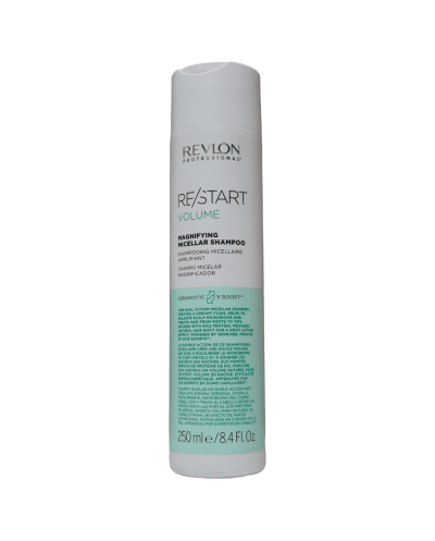 RESTART Volume Shampoo Micelar Magnificador efecto raíces levantadas para mayor cuerpo 250ml - Revlon