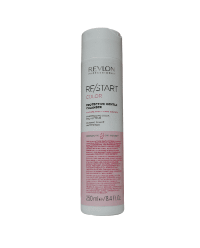 RESTART Color Shampoo Suave sin sulfatos protege el cabello teñido, mejora el brillo 250ml - Revlon
