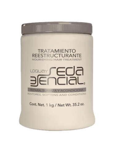 Tratamiento reestructurante y nutritivo para cabello seco, maltratado o químicamente procesado 1k - Loquay