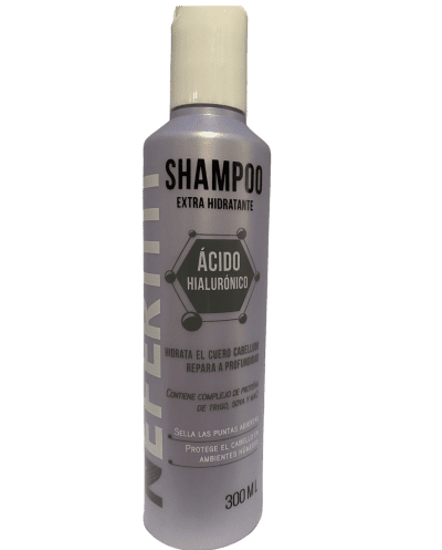 Línea ácido hialurónico shampoo extra hidratante el cuero cabelludo y repara a profundidad 300ml - Nefertiti