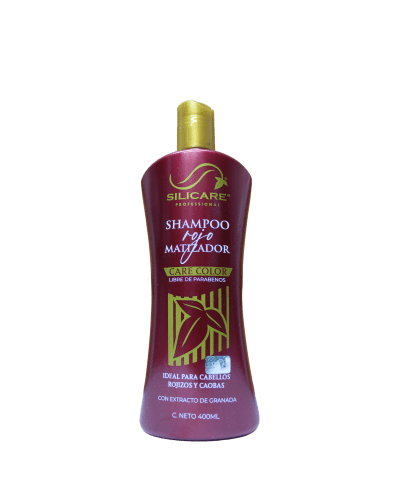Shampoo Matiz Rojo reafirma cabello teñido rojizo y caoba 400ml - Silicare