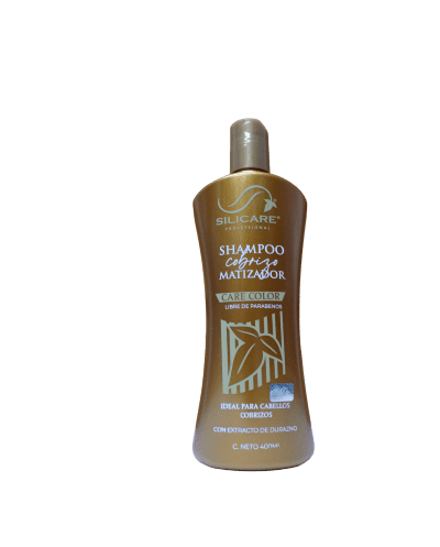Shampoo matiz cobrizo protege y reaviva el cabello teñido 400ml - Silicare
