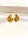 Arete Caracol Mini Zirconias Acero