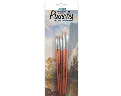 PINCEL CERDA BLANCA SURTIDO 5PZ