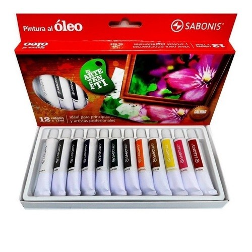SET PINTURA AL OLEO SURT 12PZ