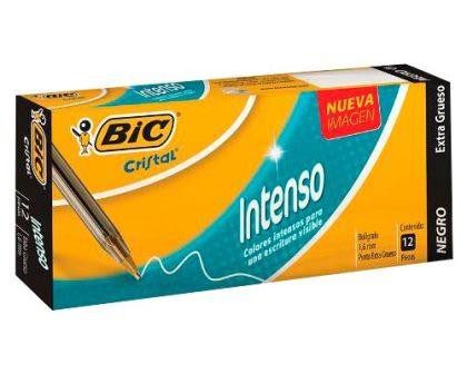 BOLIGRAFO CRISTAL INTENSO PUNTO EXTRA GRUESO 1.6MM 12PZ