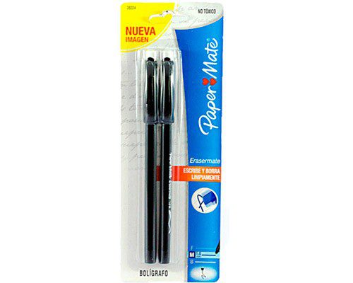 BOLIGRAFO BORRABLE PUNTO MEDIANO 2 PZ