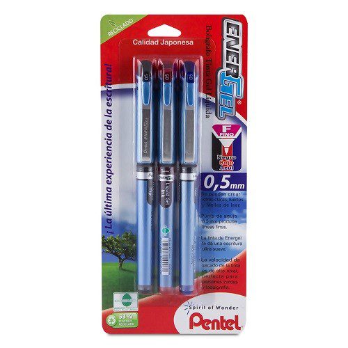 BOLIGRAFO ENERGEL PUNTO FINO 3PZ