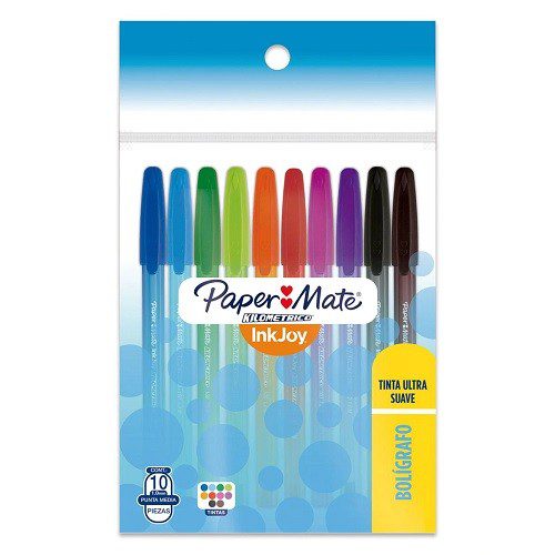 BOLIGRAFO KILOMETRICO PUNTO MEDIANO SURTIDO 10 PZ